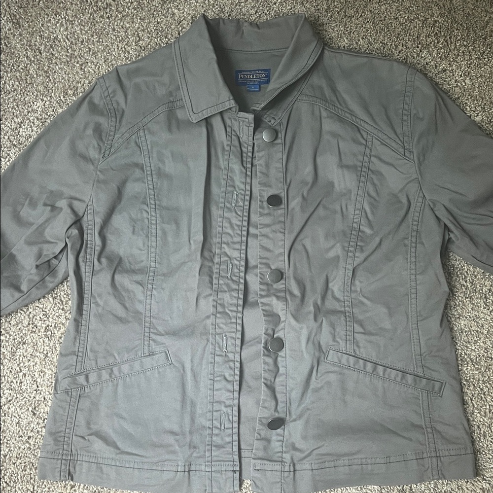 Pendleton Women's Gray Shirt Jacket - image 2